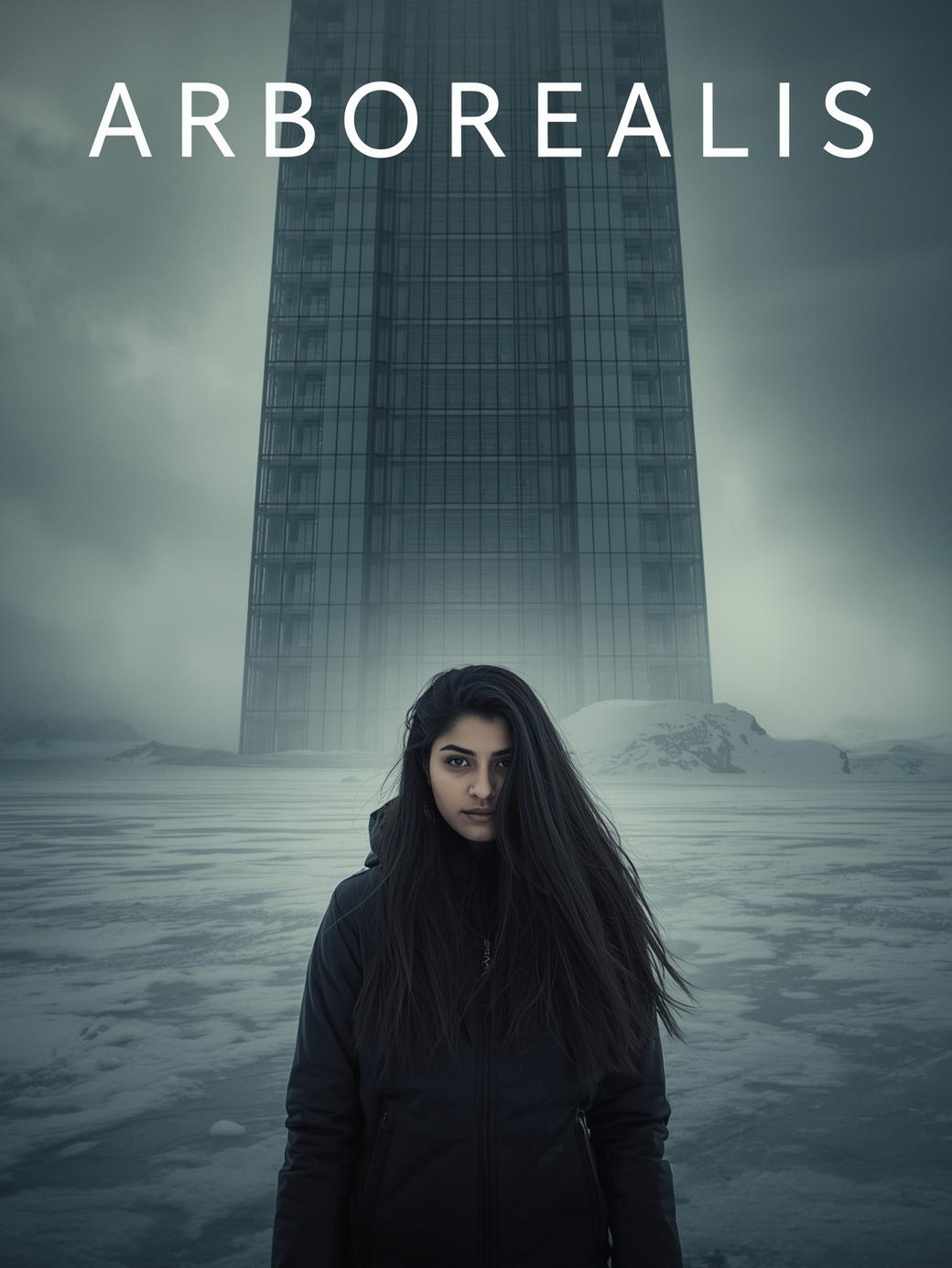Elara standing before the Arborealis arcology
