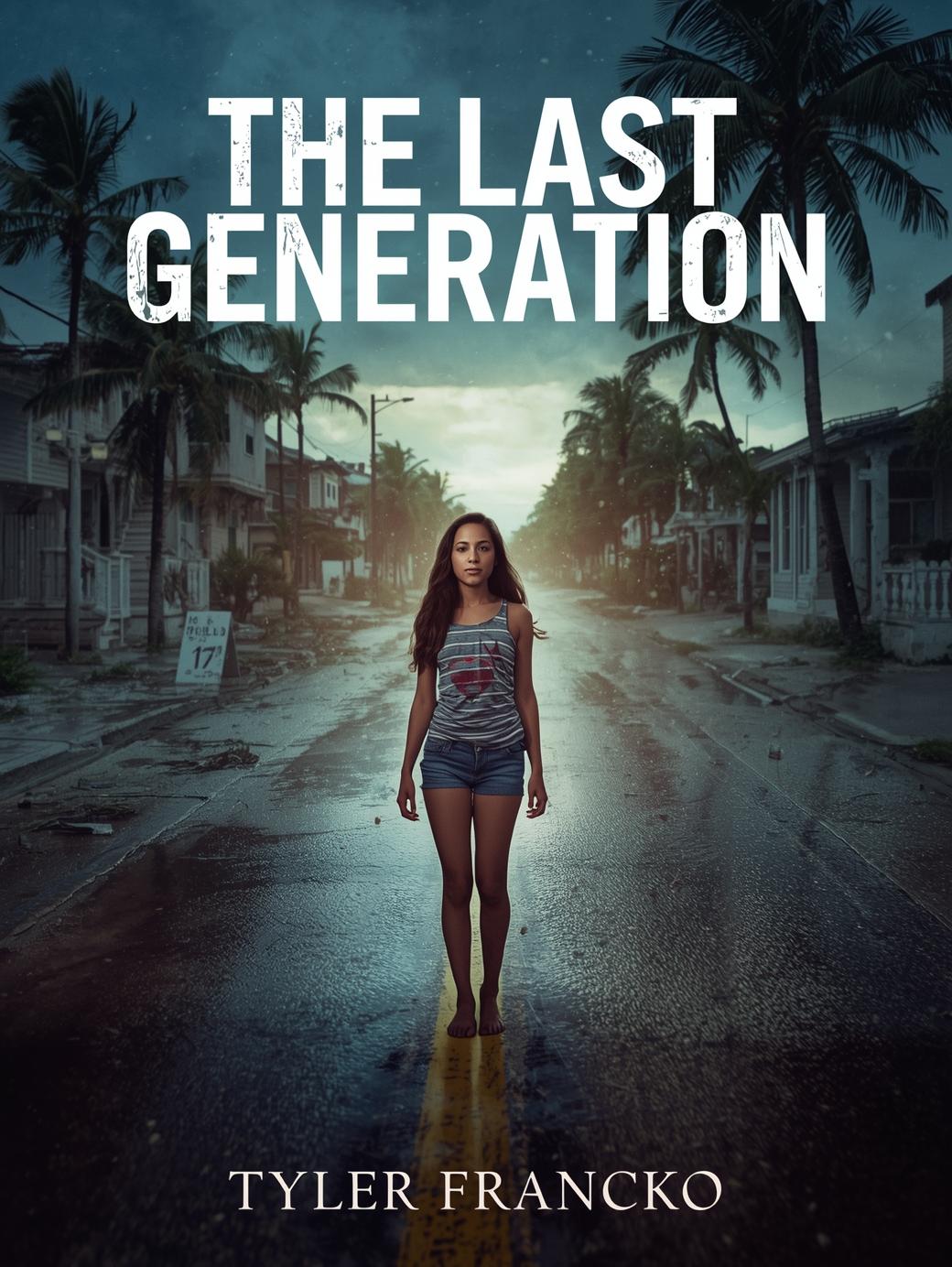 Promotional image of a storm-damaged Key West street